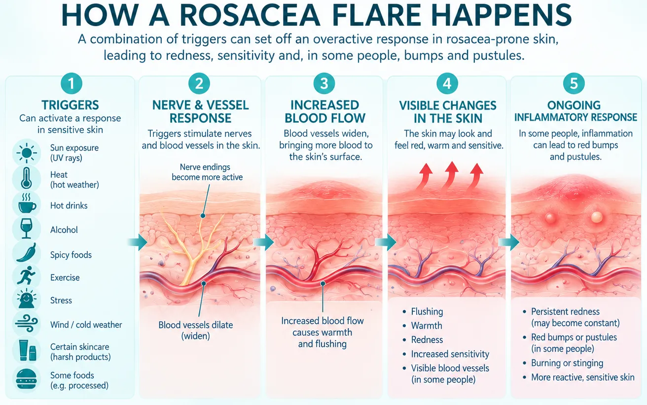 2 How a Rosacea Flare Happens